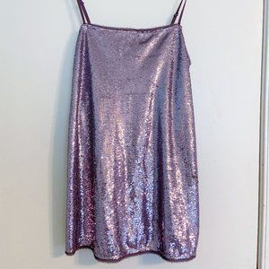 Purple Sequin Free People Dress